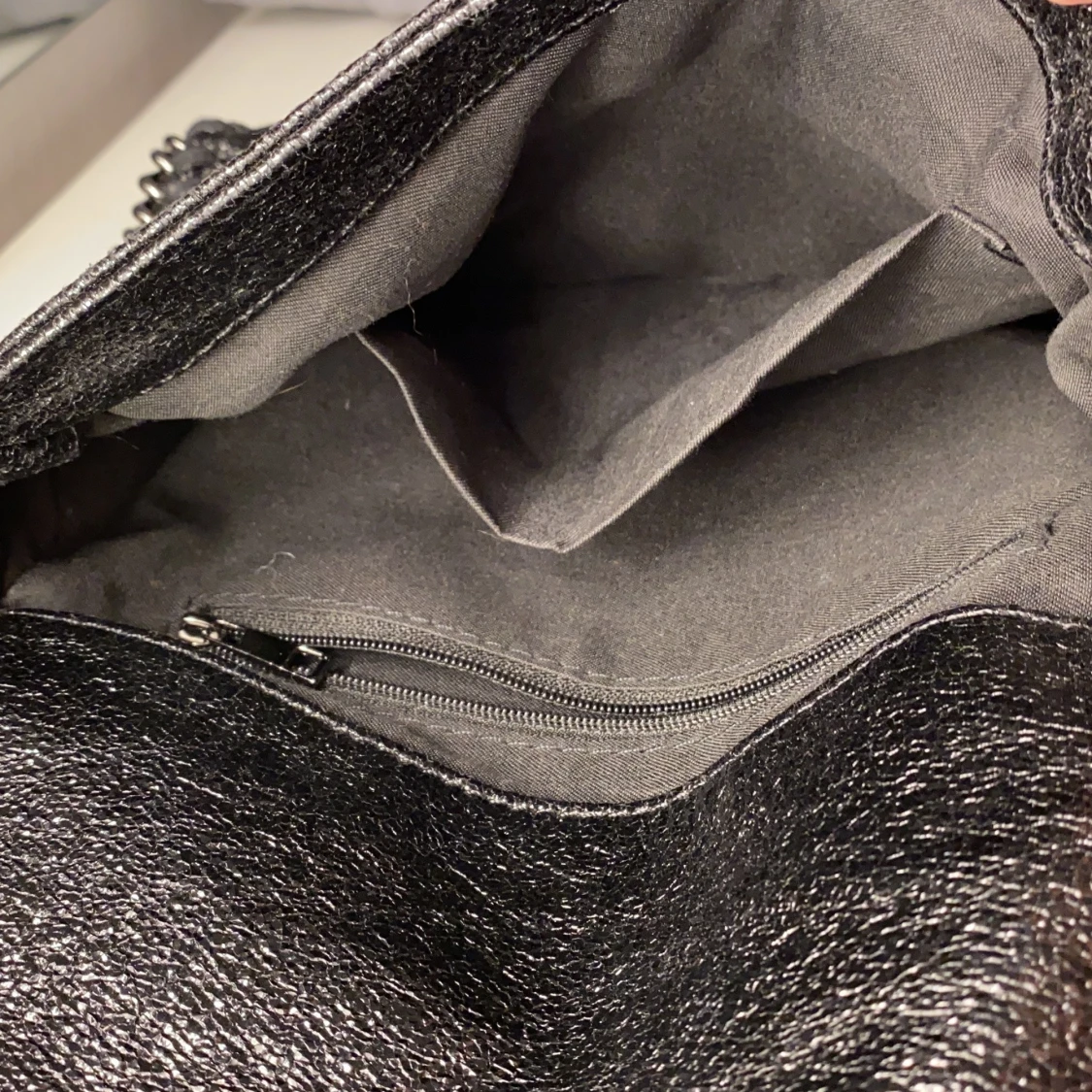 Svart blingande axel väska - 90