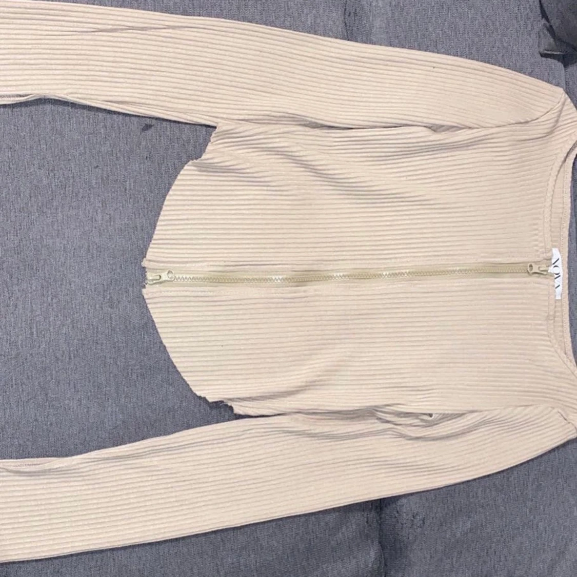 Beige dubbelblixtlås - 91