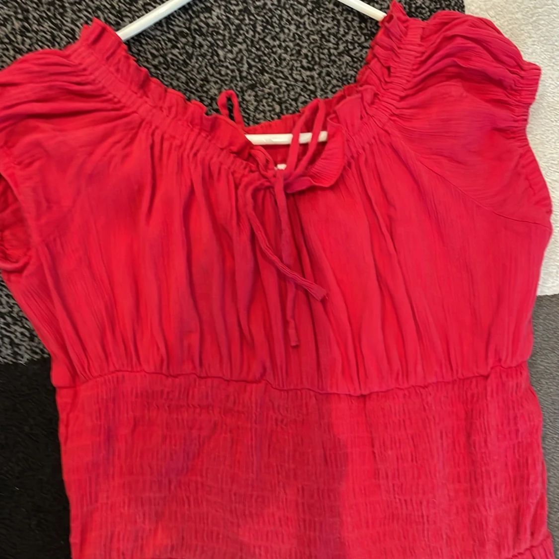 Röd klänning stl stor S och M - 91