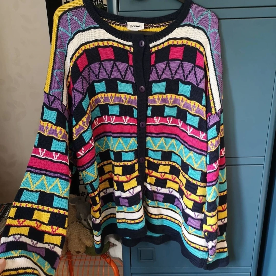 Vintage stickad tröja 80tal 90tal retro