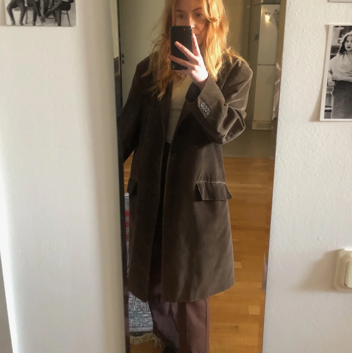 Mörkbrun manshesterkavaj - 90