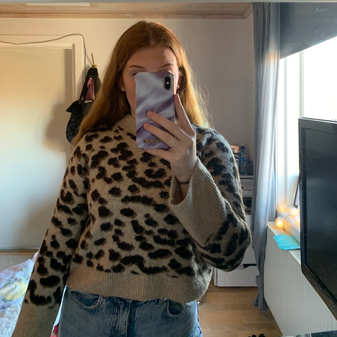 Leopard tröja i storlek xs  - 90