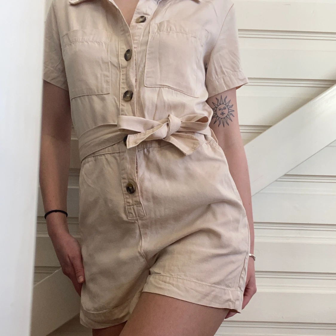 Beige playsuit