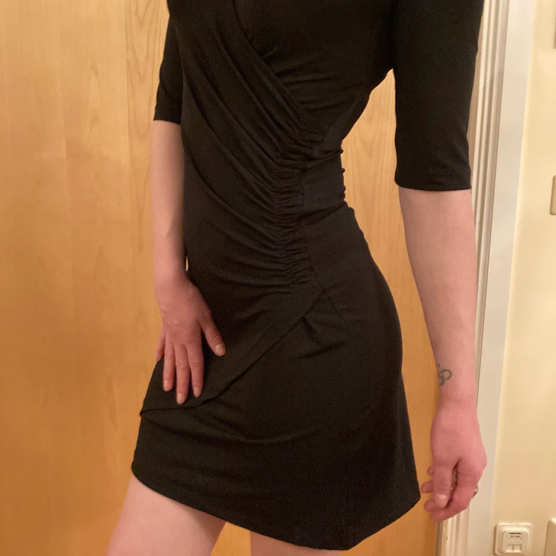 Elegant black cocktail dress - 90