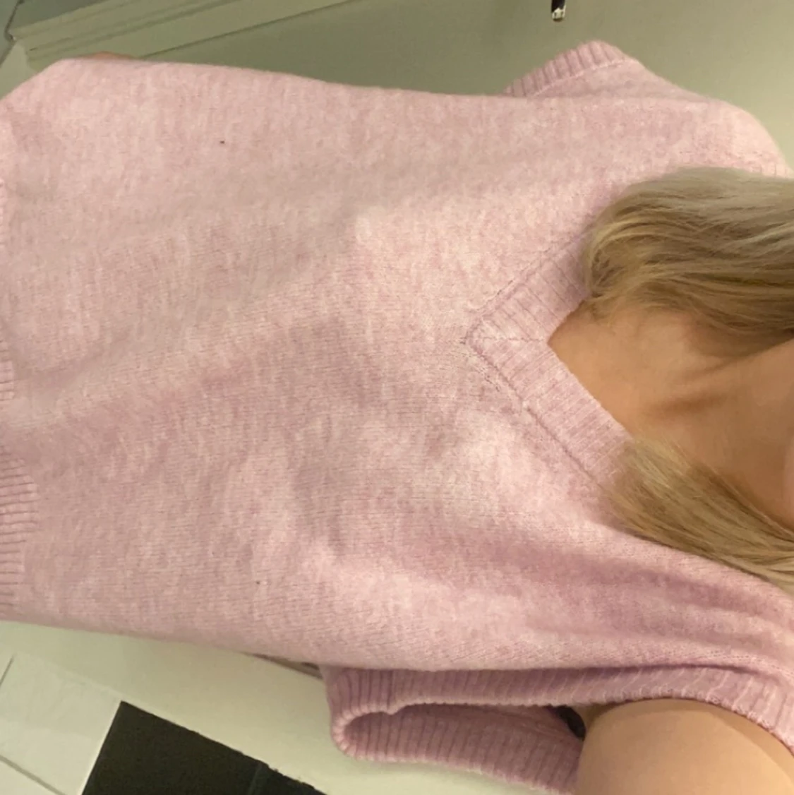 hm stickad väst strl s