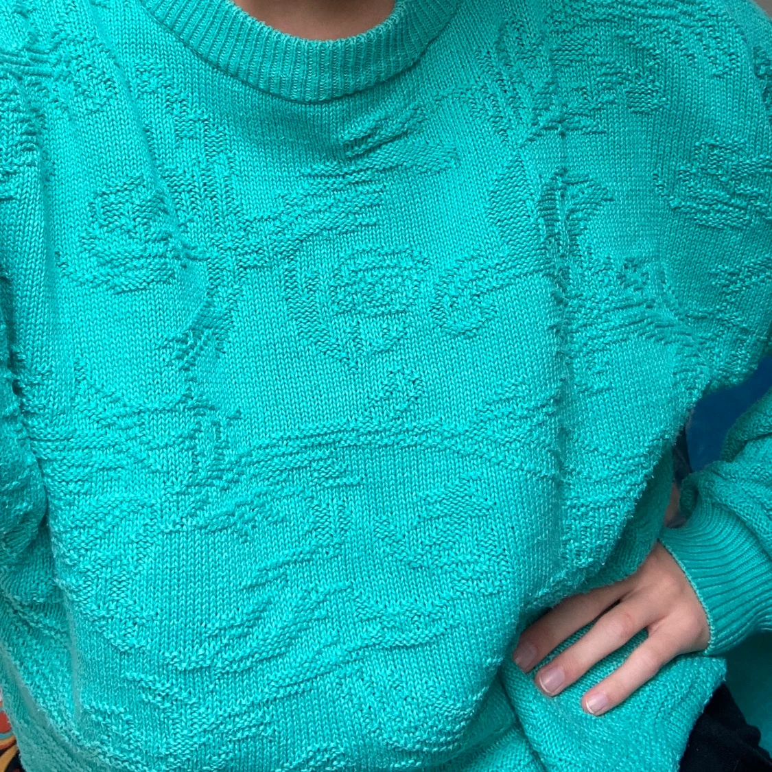 Blå tröja - 90