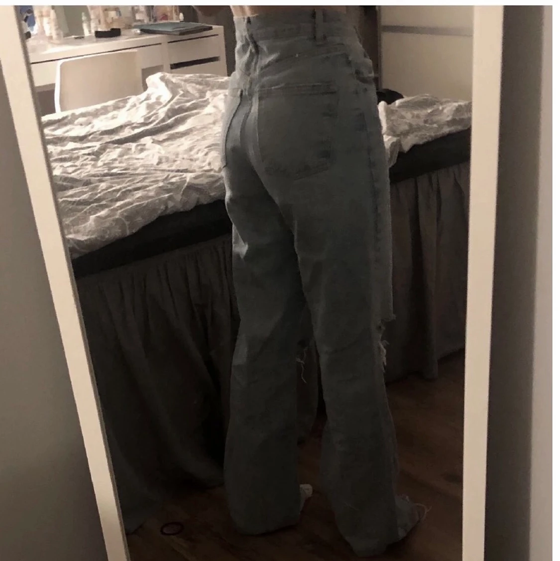 Blåa zara jeans