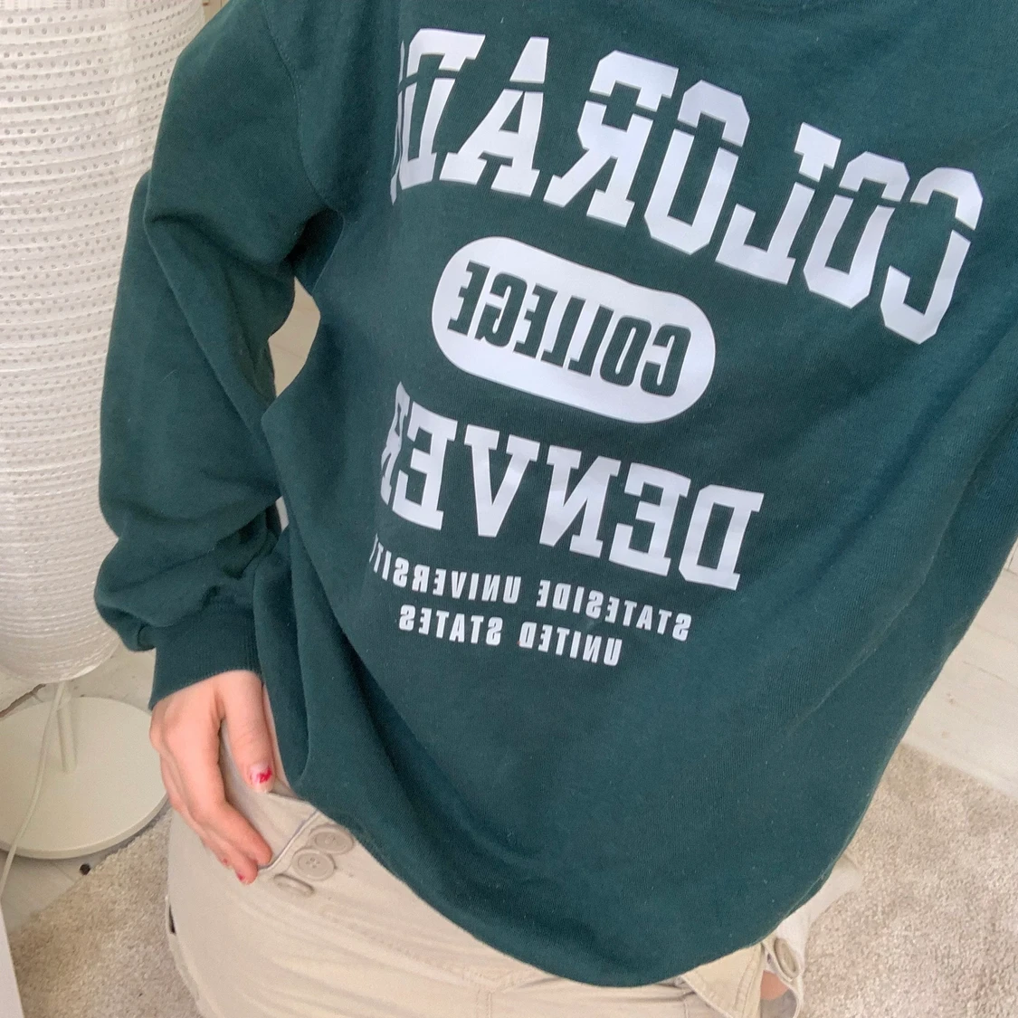 Sweatshirt med tryck  - 91