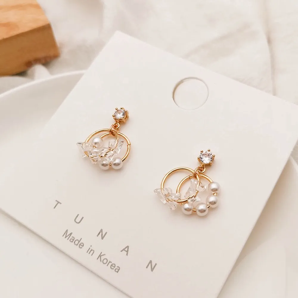 ♥♥Product Details♥♥ ☆Material: Alloy ☆Color: As picture ☆Style: Korean Version ☆Packaging: 1 pair of independent packaging Oanvänt . Accessoarer.