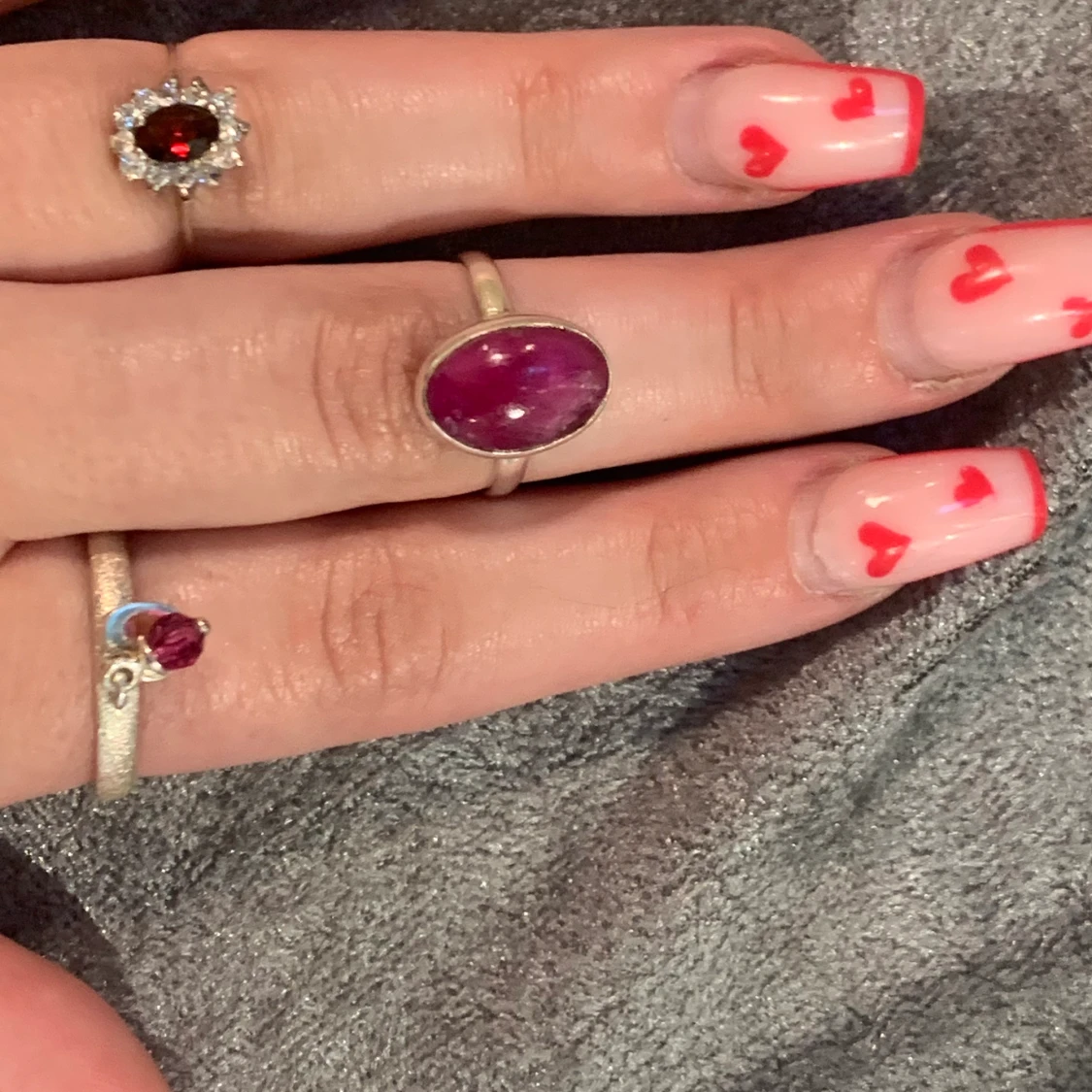 Äkta silverringar med äkta kristaller 🔮❤️🌷