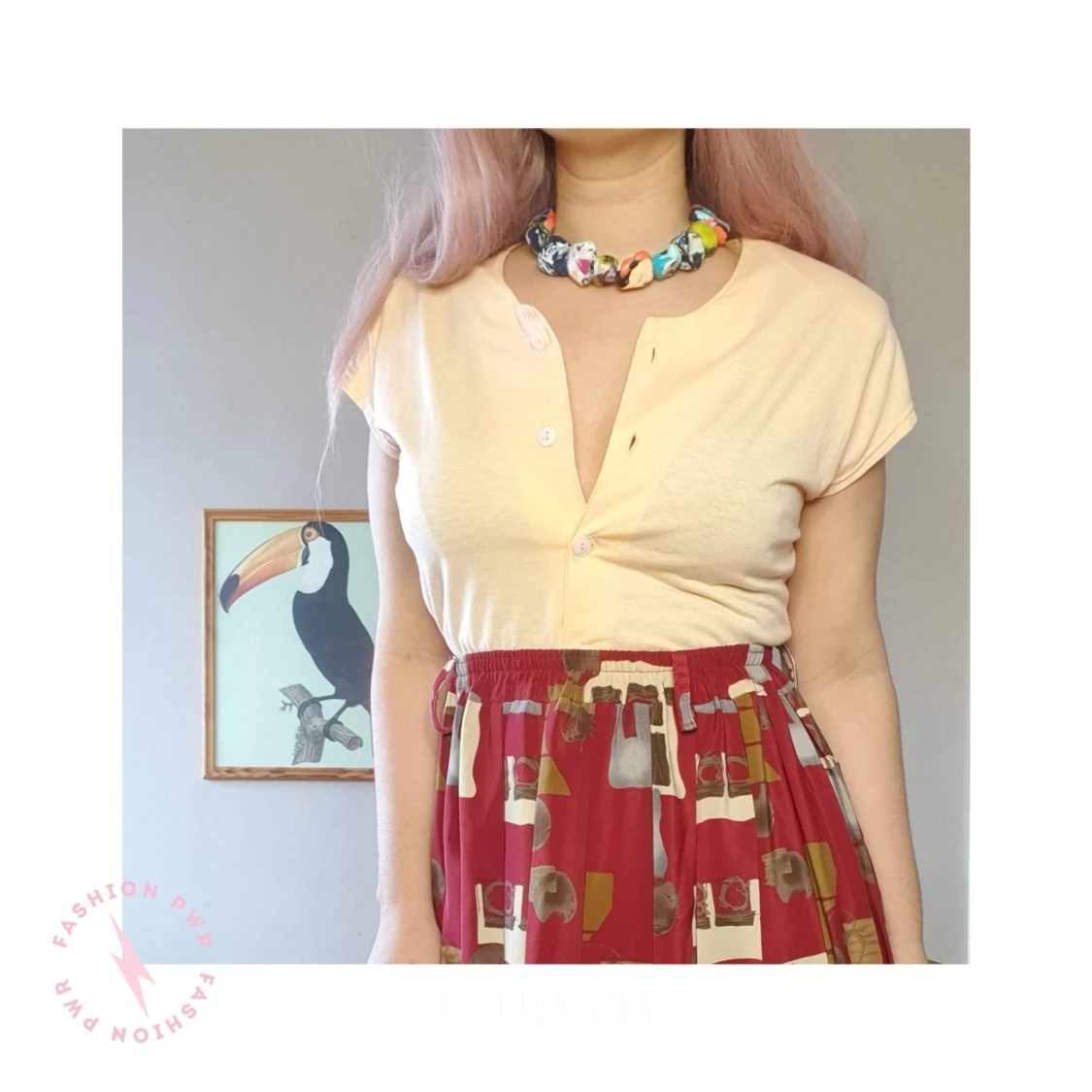 Peachy day Vintage blouse - 91