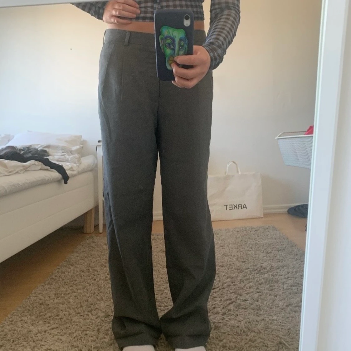 Lågmidjade kostymbyxor - 90