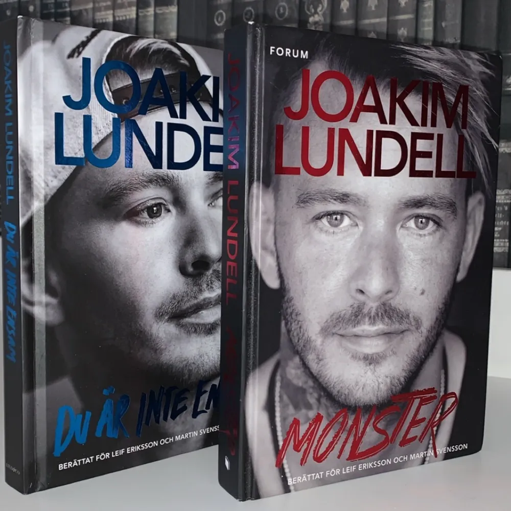 Joakim Lundells böcker: Du är inte ensam & Monster. Therese Lindgren bok: Vem bryr sig. Vi kan diskutera priset 🤍. Övrigt.