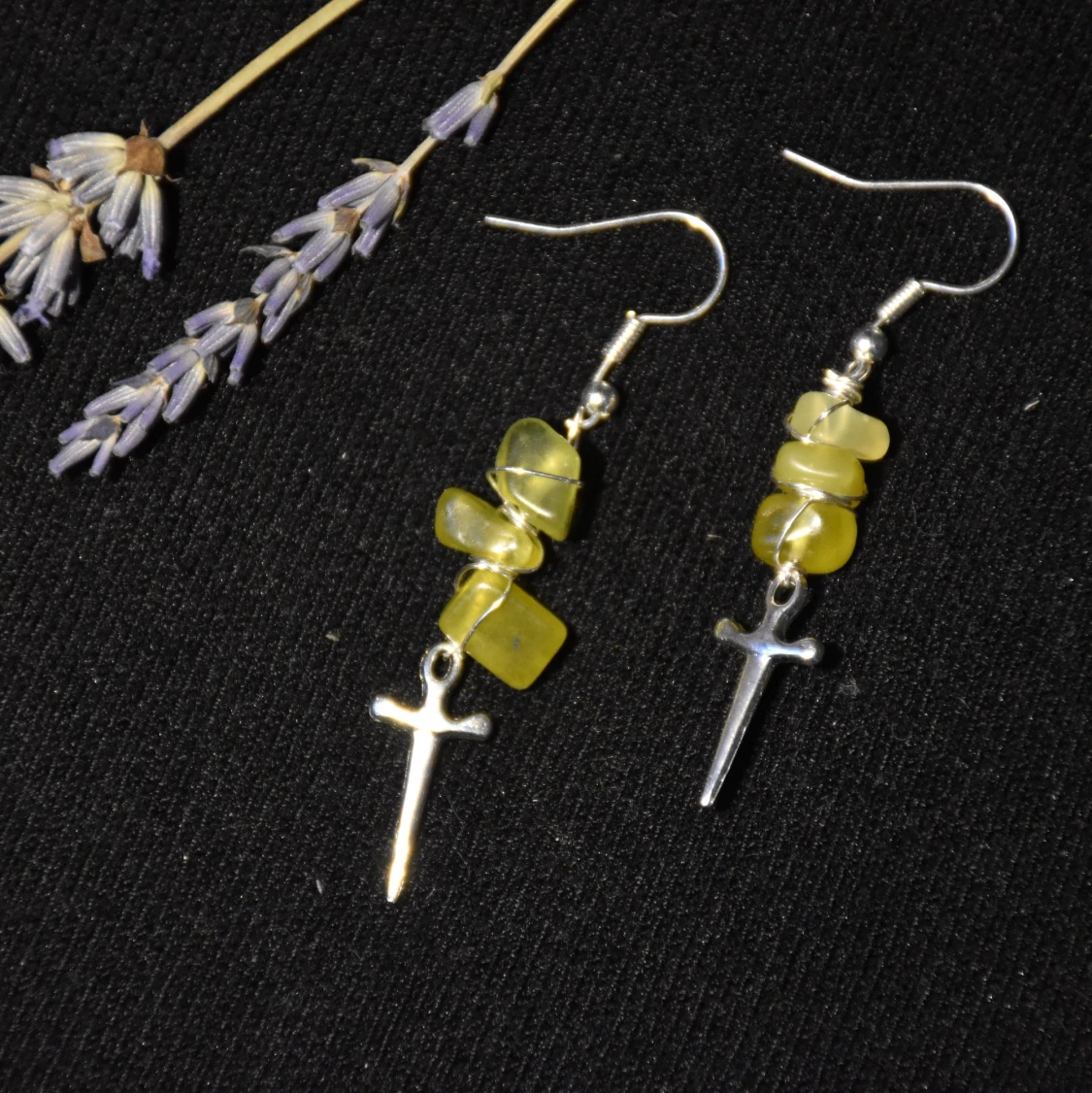 Örhängen dolk kristall  - 90