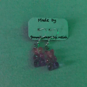 lila- rosa örhängen  - Till 8-9 åring💞