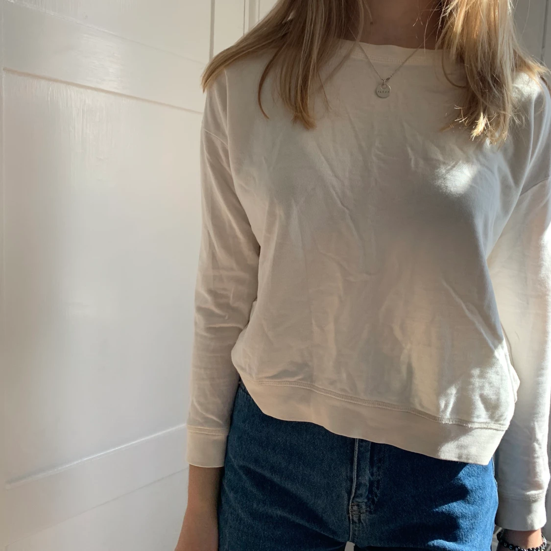 Vit sweatshirt  - 90