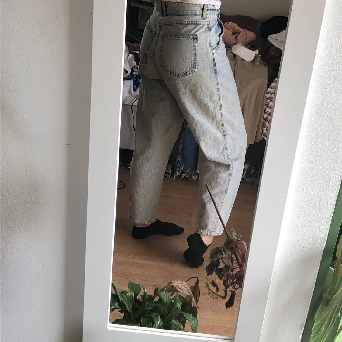 Ljusblåa jeans - 90