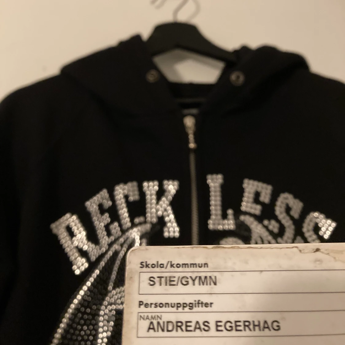 Reckless scholars zip up hoodie  - 91