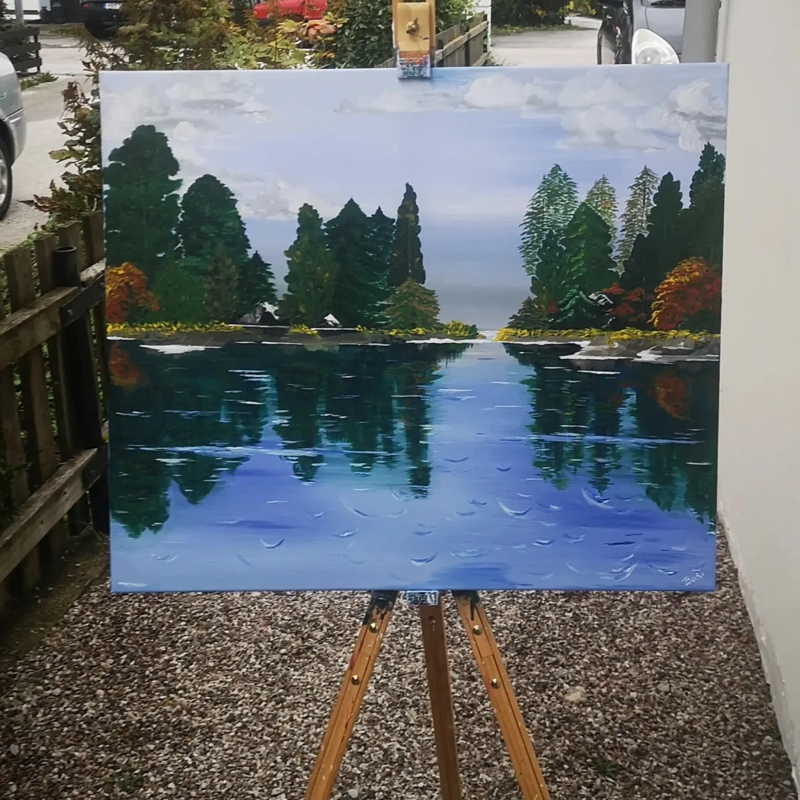 Acrylic landscape painting  - 91