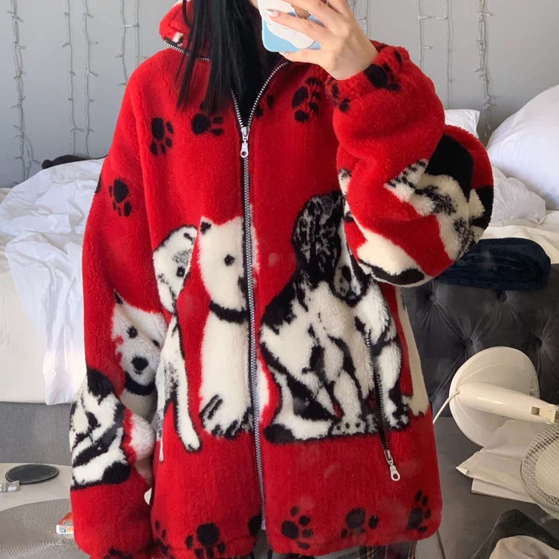 Världens mysigaste jacka med hund tryck🐶 - 90