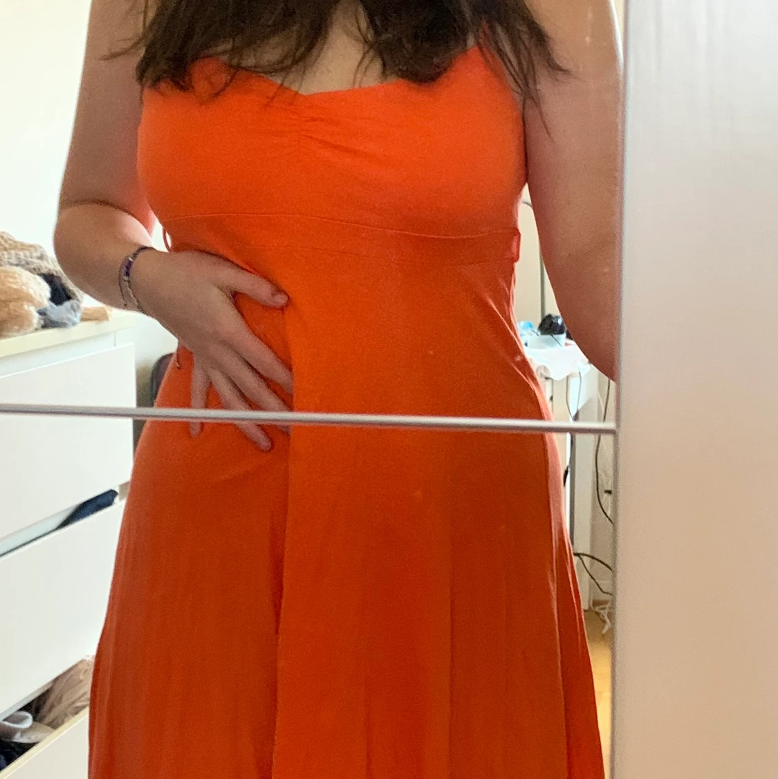 Orange klänning - 90