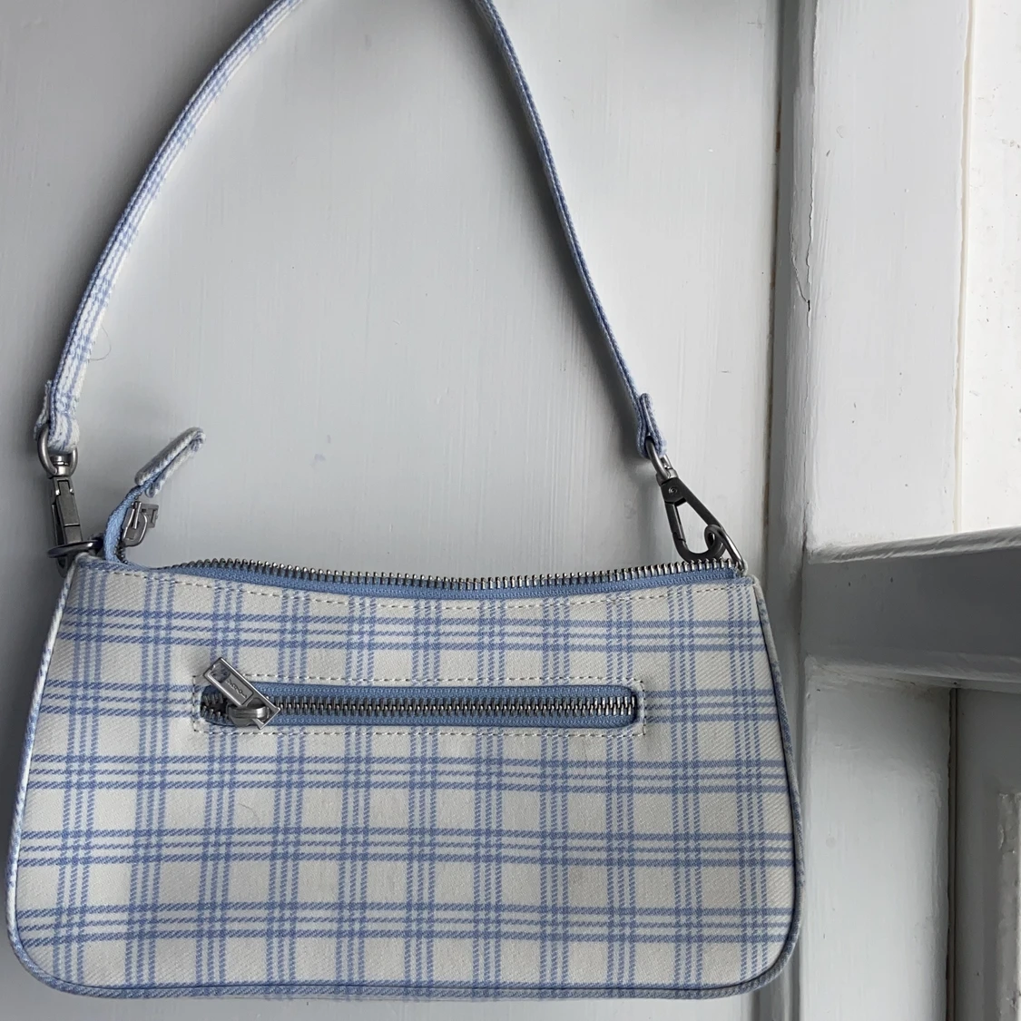 Blå rutig väska  - 90