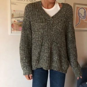 Stickad tröja - Grön stickad tröja från Wera