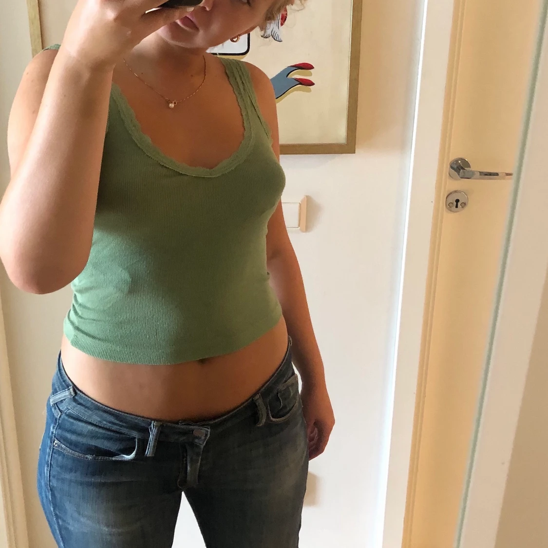 Grön söt topp - 91