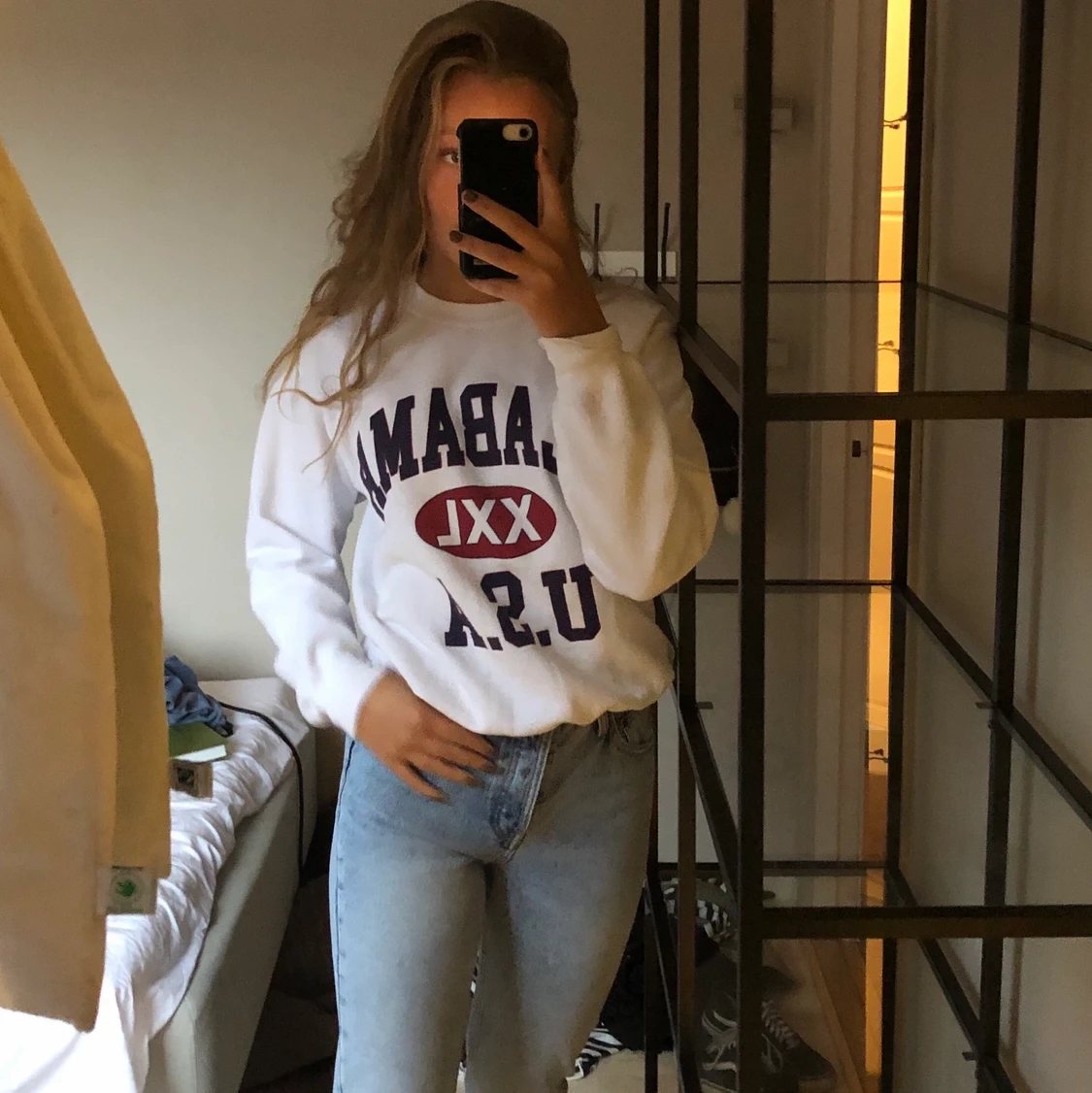 Vit sweatshirt  - 90