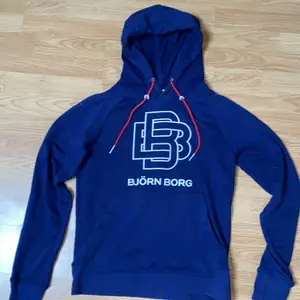 Björn Borg hoodie marinblå med tryck storlek s