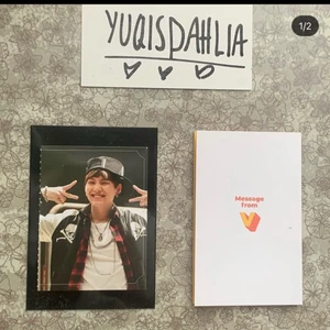 BTS PHOTOCARDS - yuqisdahlia är min insta,, säljer yoongi för 70 och message kort för 30 eller tradear för något på min wishlist (finns på min insta) självklart officiella 