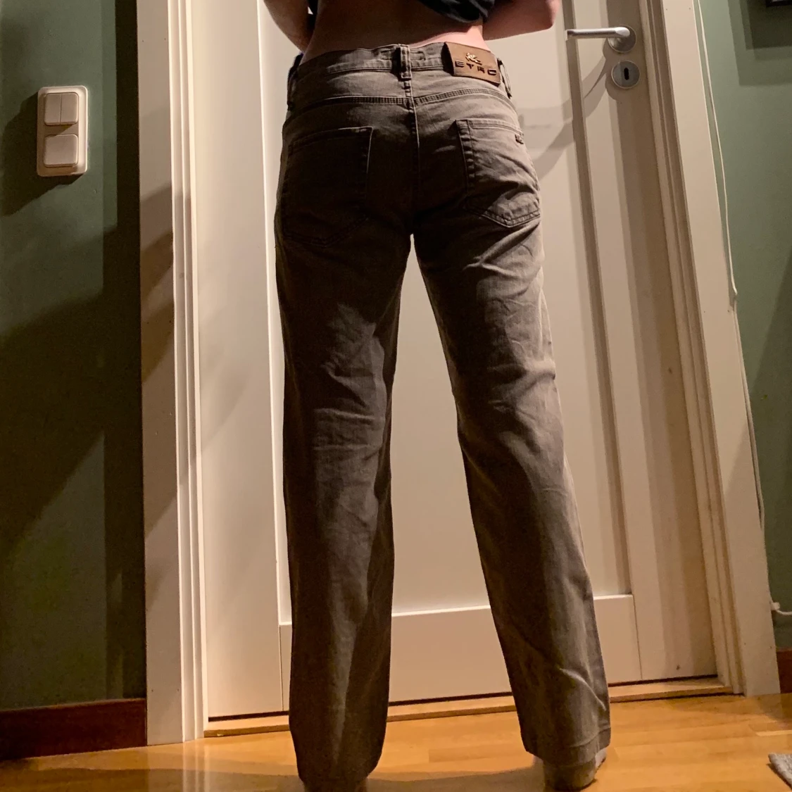 Gråa lågmidjade jeans från ETRO - 91