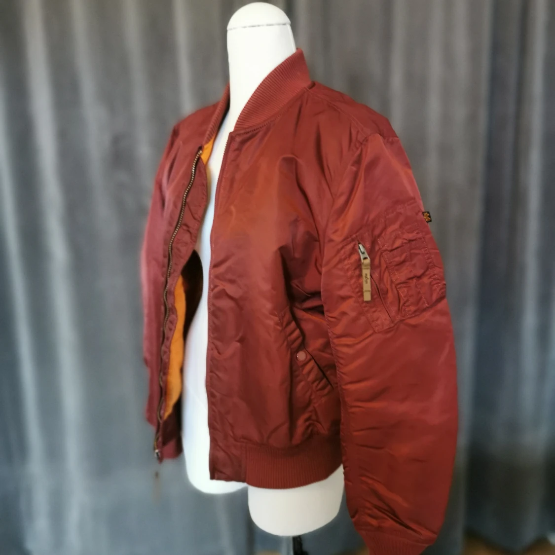Alpha industries bomberjacka, burgundy/röd - 90