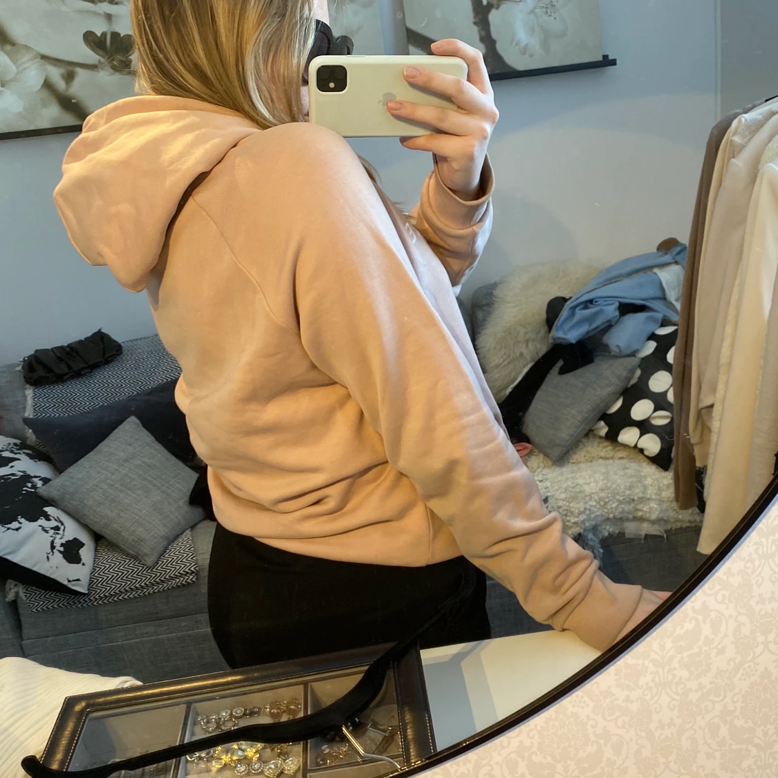 Ljusrosa hoddie från Peak Performance i storlek XL - 90