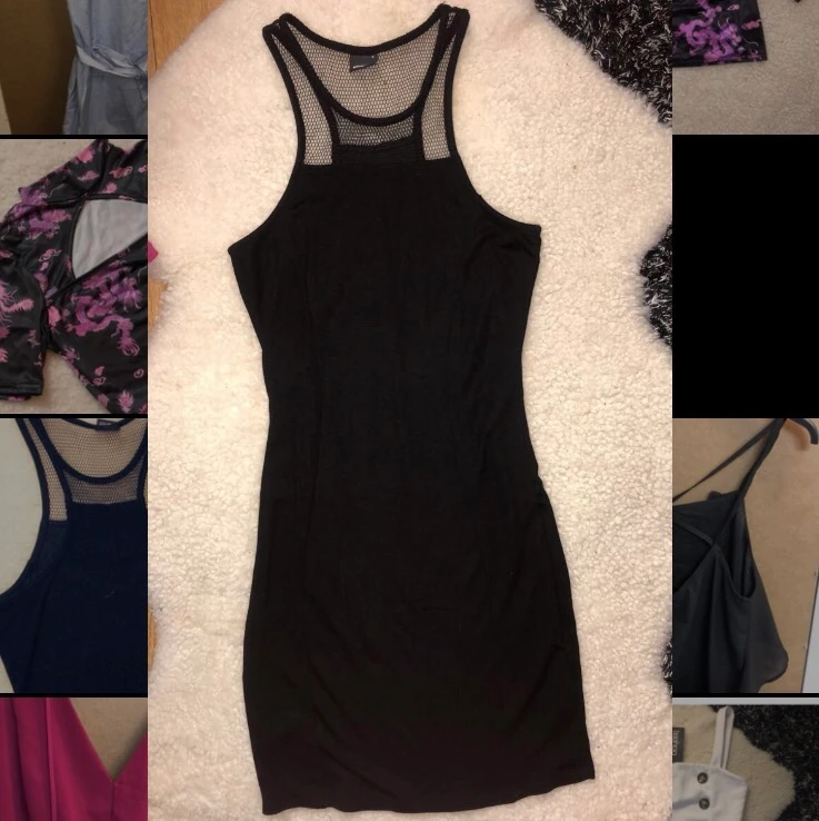 Snygg tajt klänning - HM - Storlek S passar också XS - 90