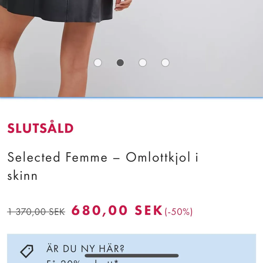 As snygg omlott kjol i skinn imitation i strlk M men liten i stolek så passar S , den är i väldigt bra skick! Perfket till nyår, frakt ingår . Kjolar.