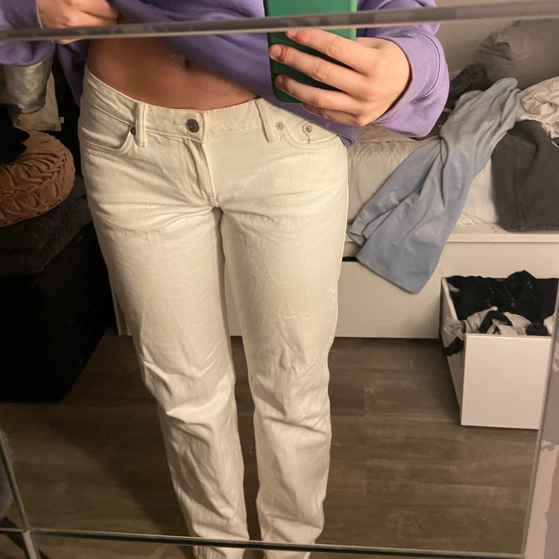 Lågmidjade jeans