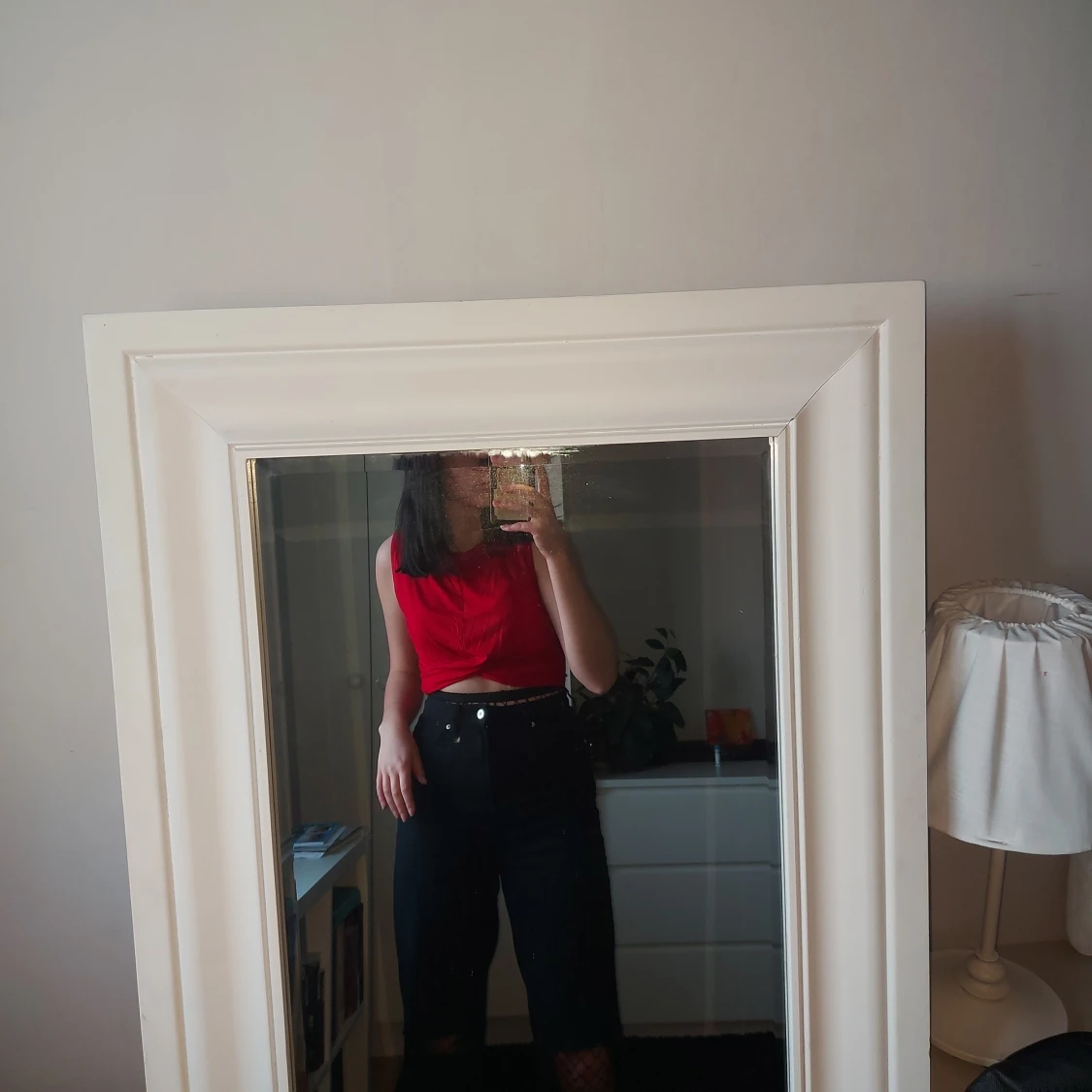 Röd crop top