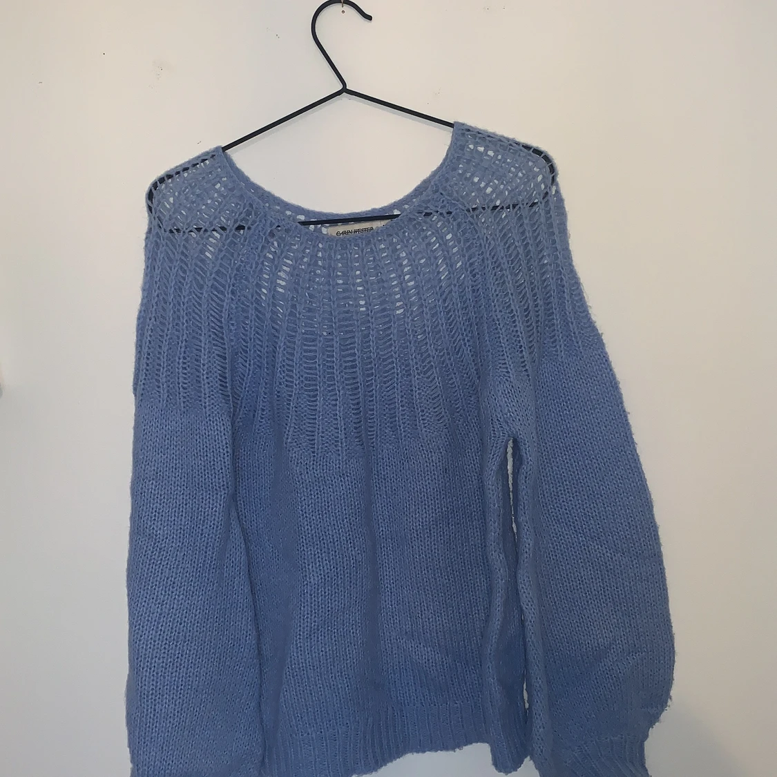 Blå stickad tröja från Carin Wester - 90