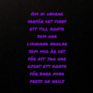 Hej -  Om ni undrar så heter det kontot naglar676 