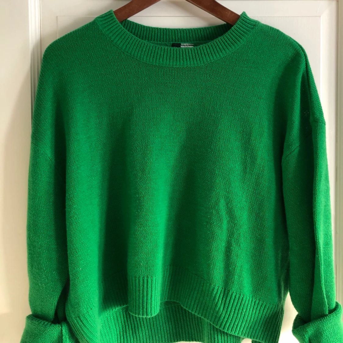 Grön stickad tröja 