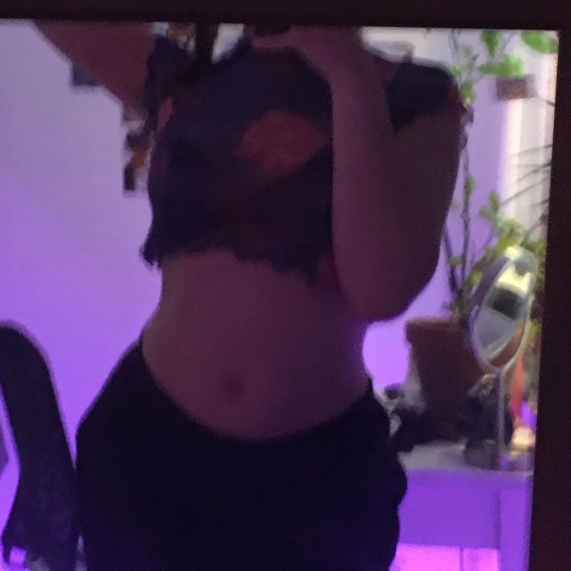 lila mesh top i orientalisk stil - 90