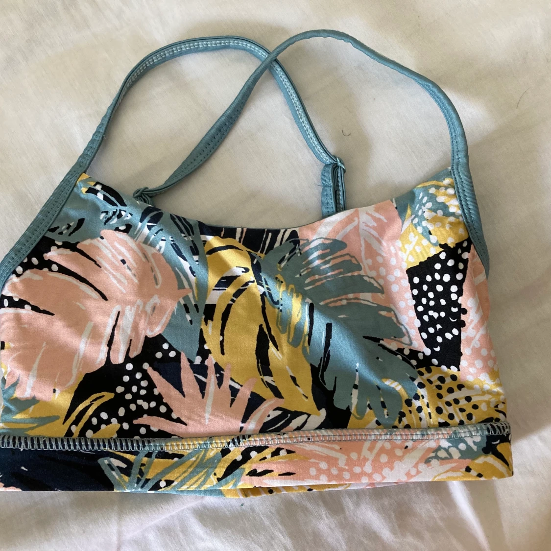 NY Mönstrad sportbh snygg rygg XS