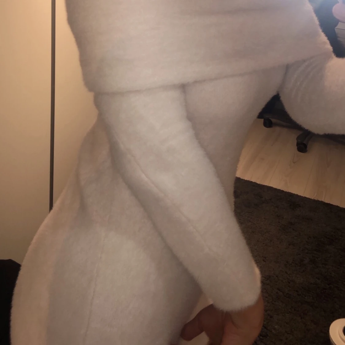 Mjuk långärmad klänning - 90