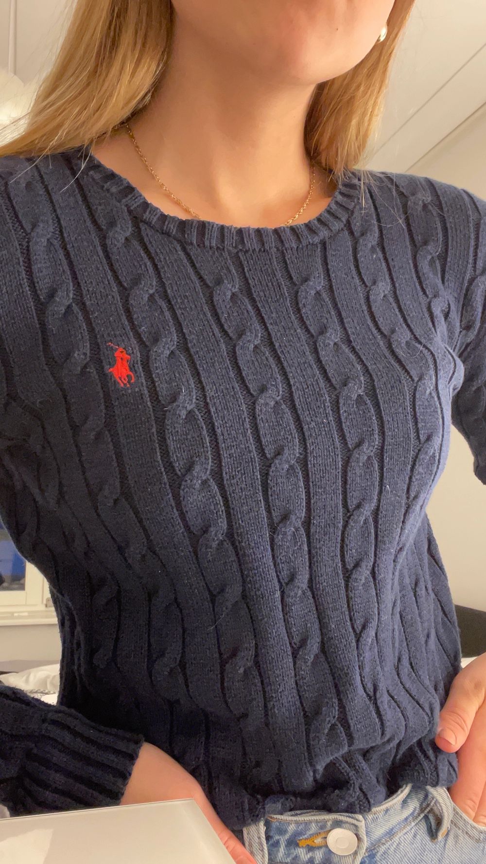 Stickad tröja från Ralph Lauren | Plick Second Hand