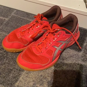 Helt oanvända skor - Träningsskor från Intersport. Nästan aldrig använda då jag skulle börja en nu sport men blev ej av så de har legat i mitt skåp, enbart använda på någon idrottslektion. Storlek 38 men passar även 37 som jag brukar ha, köparen står för frakt💞 Märket är Asics och nypris är 1200kr men säljer för 300kr då dem är som nya:)