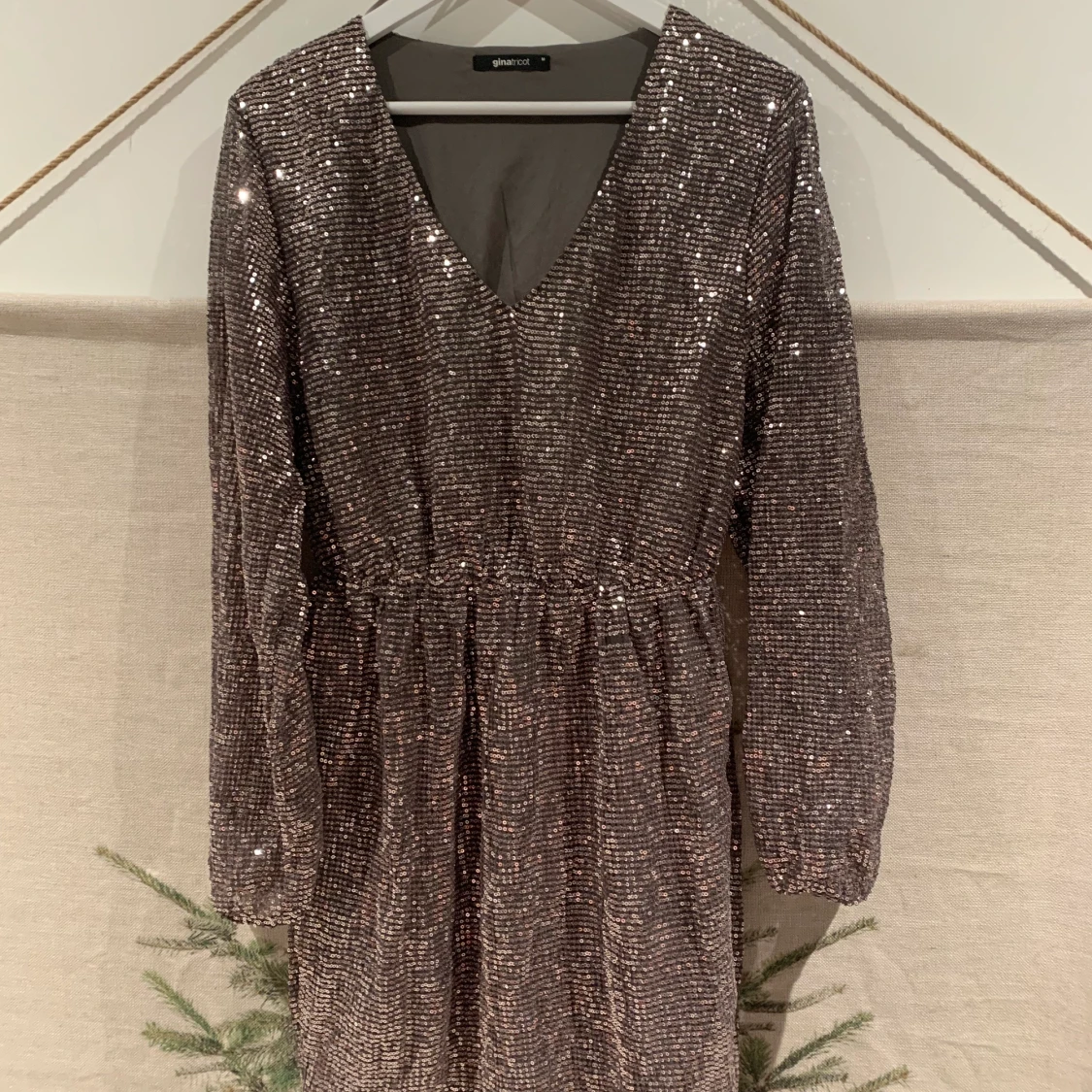 Paljett glitter klänning  - 90