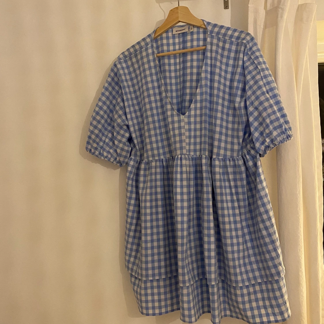 Rutig klänning  - 90