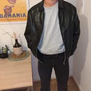 Läder jacka - Skön vår jacka 