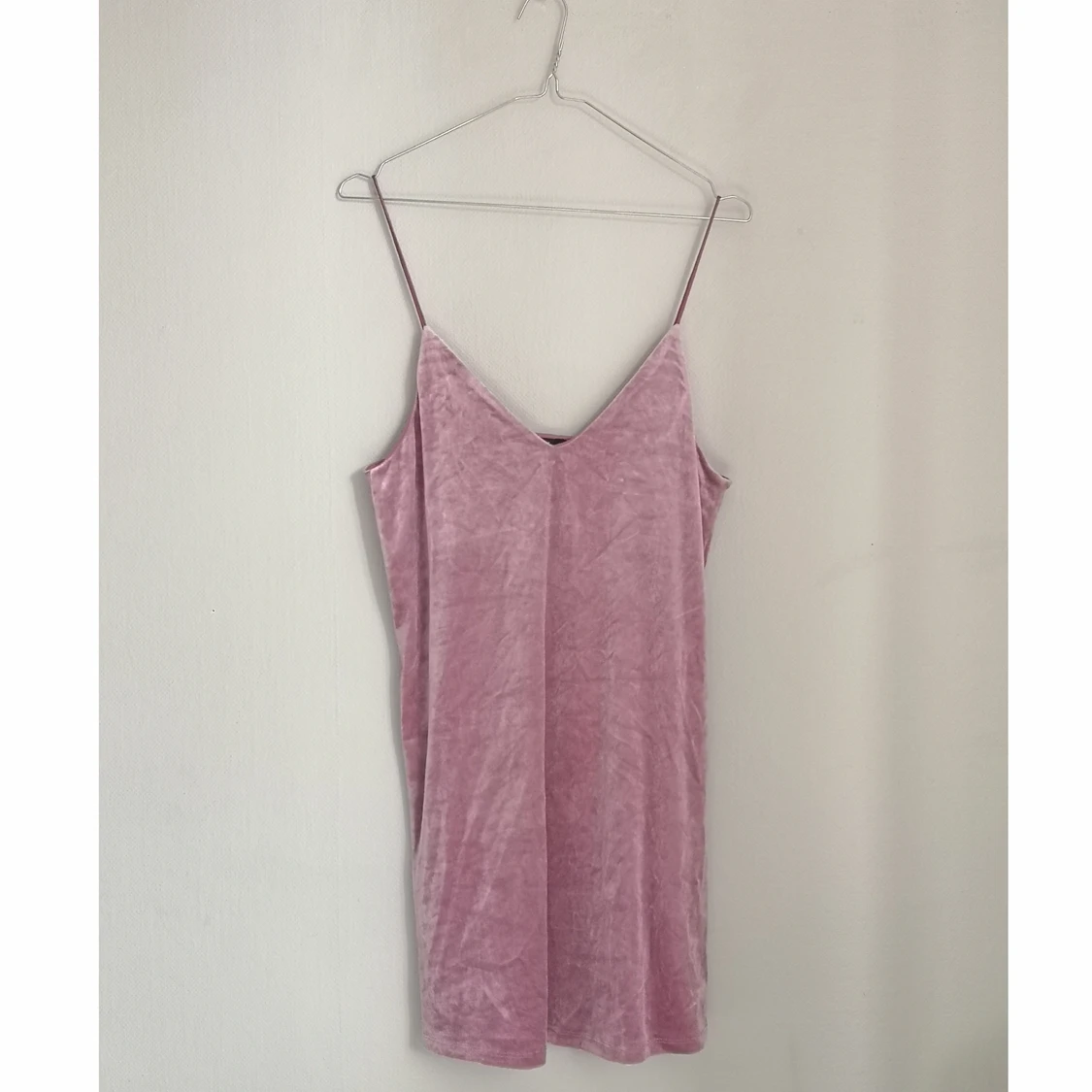 Rosa sammets klänning - 90